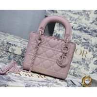 Good Looking Dior Lady Dior Bag Original Sheepskin Leather CD5500 pink