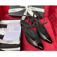 Cheapest Chanel Lambskin Pumps with Bow 80MM G36360 Black 2020