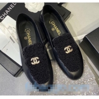 Reasonable Price Chanel Pearl Loafers G35698 Black 2020