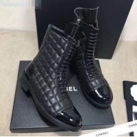 Trendy Design Chanel Quilted Lambskin Ankle Boots G36209 Black 2020