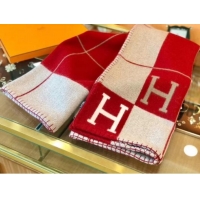 Promotion Herems Wool & Cashmere Avalon III Throw Blanket 70762 Red 2020