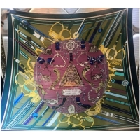 Shop Duplicate Hermes Silk & Cashmere Square Scarf 140x140cm H2081014 Olive 2020