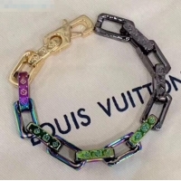 Discount Louis Vuitton Monogram Colors Chain Bracelet M68242 2019