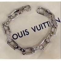 New Fashion Louis Vuitton Monogram Silver Chain Bracelet M68242 2019