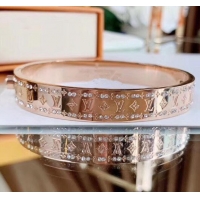 Well Crafted Louis Vuitton Monogram Bracelet LV0514 Rose Gold 2019