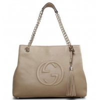 Promotional Gucci Soho Medium Tote Bag Calfskin 308982 Light Apricot