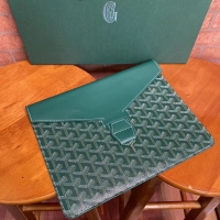 Best Price Goyard Camondo 2 Pouch Horizontal Clutch Bag G1511 Green