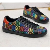 Best Price Gucci GG Star Psychedelic Ace Sneakers 610086 Black 2020