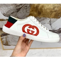 Trendy Design Gucci Web Leather Ace Sneakers with Interlocking G 603172 White 2020