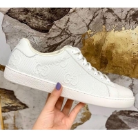 Fashion Gucci GG Mesh Leather Ace Sneakers 71424 White 2020