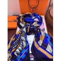 Best Price Hermes Silk and Cashmere Square Scarf 140x140cm H2080825 Blue 2020