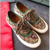 Most Popular Disney x Gucci GG Sneakers 72728 Green 2020 