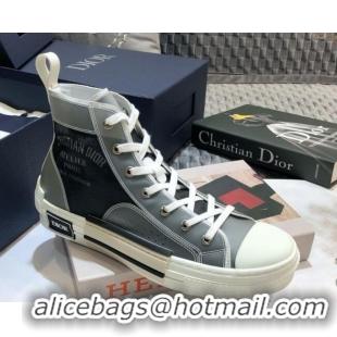 Unique Style Dior x Danile Arsham B23 High-top Sneakers in Grey Canvas 92607