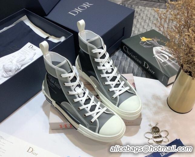 Unique Style Dior x Danile Arsham B23 High-top Sneakers in Grey Canvas 92607