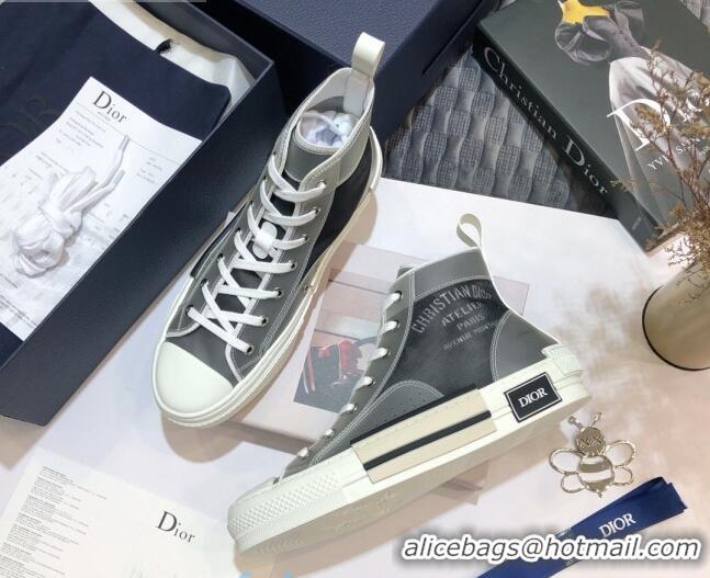 Unique Style Dior x Danile Arsham B23 High-top Sneakers in Grey Canvas 92607