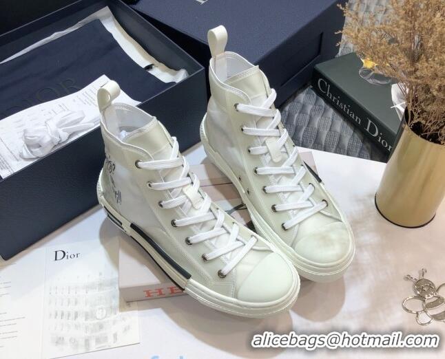 Best Product Dior x Danile Arsham B23 High-top Sneakers in White Canvas 92608