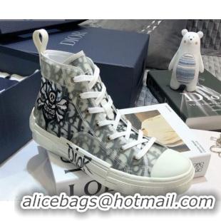 Popular Style Dior x Shawn B23 High-top Sneakers in Oblique Canvas with Bee Embroidery 92609