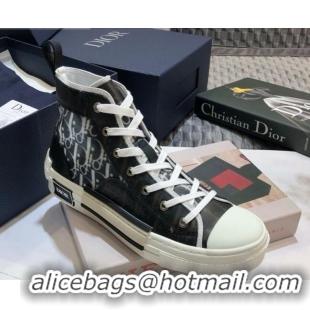 Top Grade Dior B23 High-top Sneakers in Red and Blue Pixellated Oblique Canvas 92616