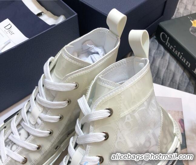 Best Price Dior B23 High-top Sneakers in Grey Oblique Canvas 92619