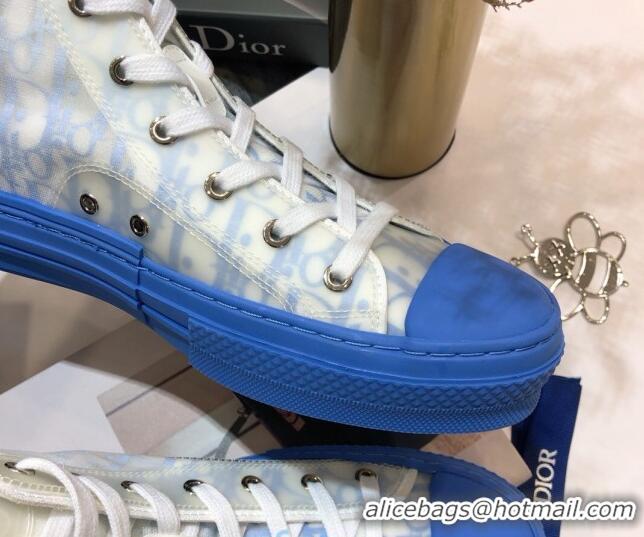 Grade Quality Dior B23 High-top Sneakers in Blue Oblique Canvas 92623