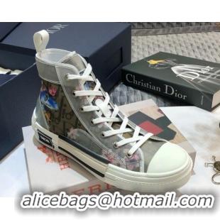 Shop Duplicate Dior x Sorayama B23 High-top Sneakers 92626