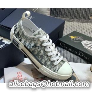 Top Quality Dior B23 Low-top Sneakers in White and Black Oblique Canvas 92632