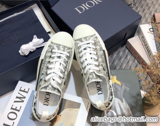 Top Quality Dior B23 Low-top Sneakers in White and Black Oblique Canvas 92632