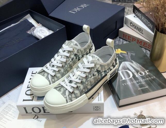 Top Quality Dior B23 Low-top Sneakers in White and Black Oblique Canvas 92632