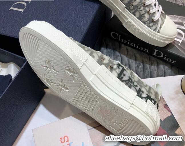 Top Quality Dior B23 Low-top Sneakers in White and Black Oblique Canvas 92632