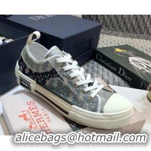 New Style Dior B23 Low-top Sneakers in Blue Oblique Canvas 92634