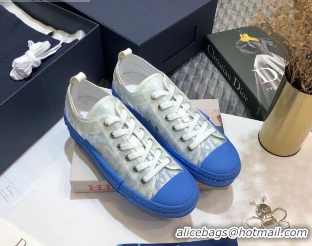 Good Looking Dior B23 Low-top Sneakers in Light Blue Oblique Canvas 92637