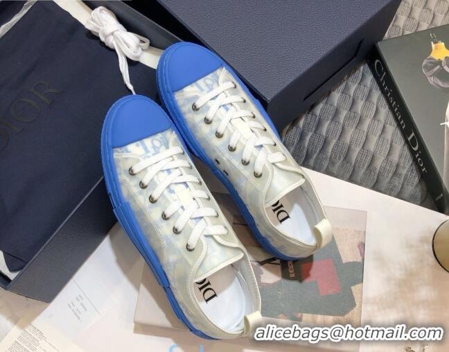 Good Looking Dior B23 Low-top Sneakers in Light Blue Oblique Canvas 92637