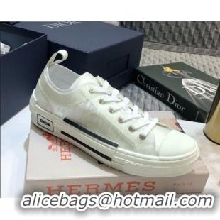 Sophisticated Dior B23 Low-top Sneakers in White Oblique Canvas 92641