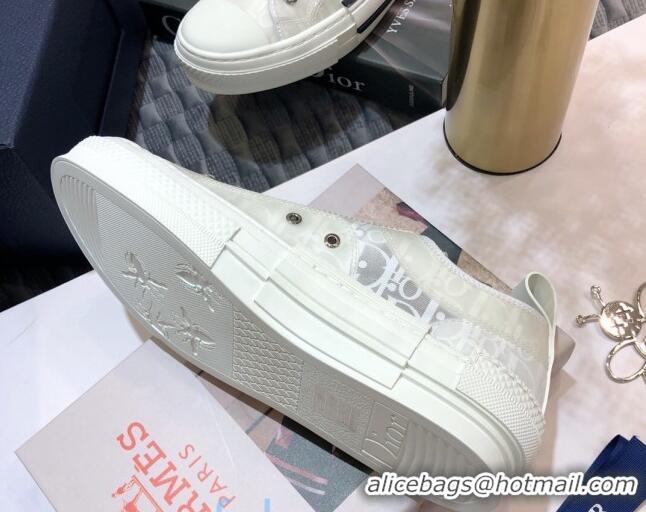 Sophisticated Dior B23 Low-top Sneakers in White Oblique Canvas 92641