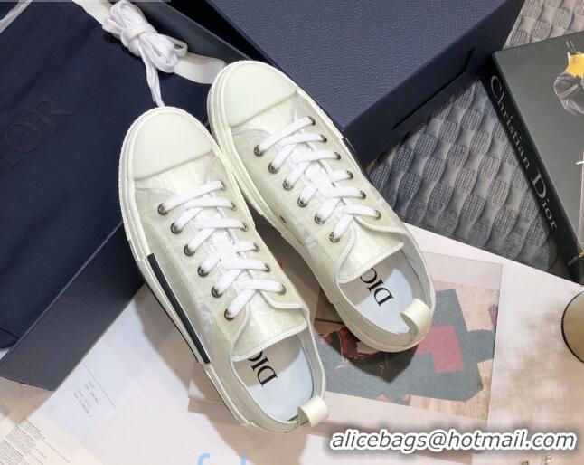 Sophisticated Dior B23 Low-top Sneakers in White Oblique Canvas 92641