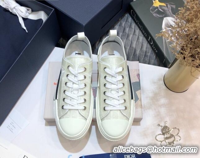 Sophisticated Dior B23 Low-top Sneakers in White Oblique Canvas 92641