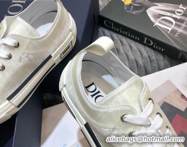 Sophisticated Dior B23 Low-top Sneakers in White Oblique Canvas 92641