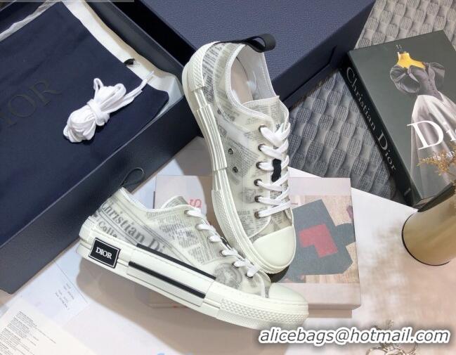 Sumptuous Dior x Daniel Arsham B23 Low-top Sneakers in Print Canvas 92642