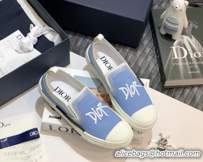 Best Price Dior x Shawn B23 Slip-on Sneakers in Blue Canvas 92645