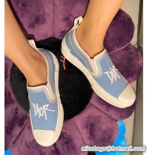 Best Price Dior x Shawn B23 Slip-on Sneakers in Blue Canvas 92645