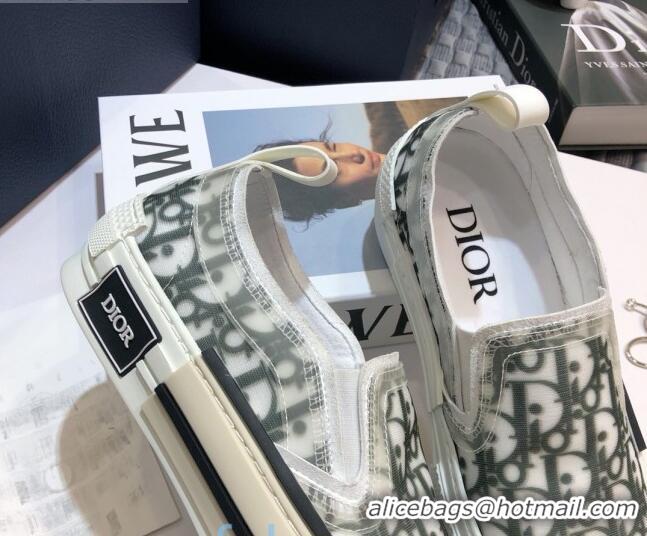 Best Grade Dior x Shawn B23 Slip-on Sneakers in Black and White Oblique Canvas 92648