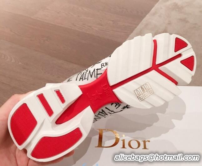 Crafted Dior D-Connect Dioramour Sneakers in I love you Neoprene 92702 2020