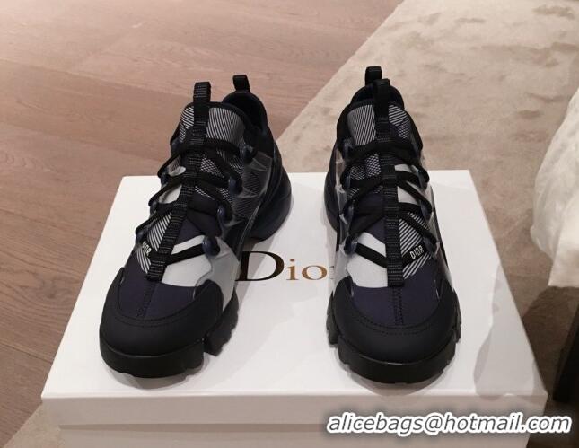 Perfect Dior D-Connect Dioramour Sneakers in Black and Grey Technical Fabric 92703 2020