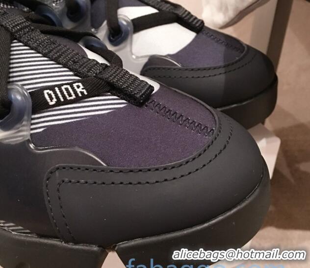 Perfect Dior D-Connect Dioramour Sneakers in Black and Grey Technical Fabric 92703 2020