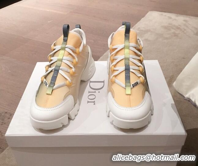 Comfortable Dior D-Connect Dioramour Sneakers in Multicolor Gradient Technical Fabric 92707 2020