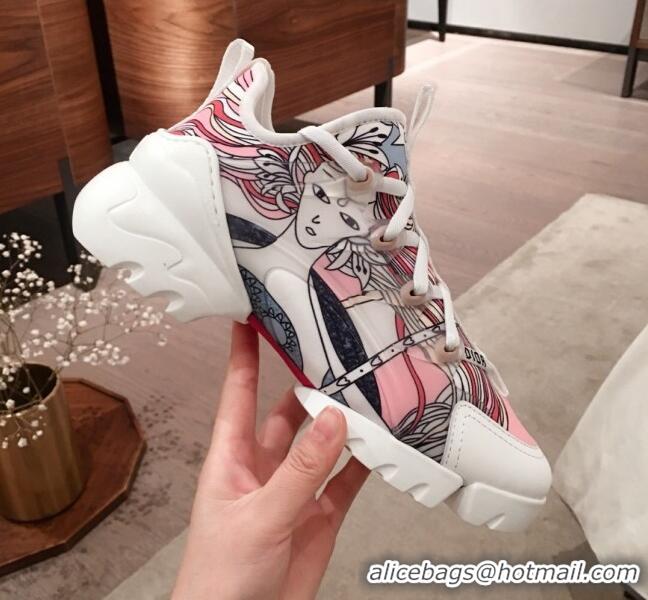 Best Quality Dior D-Connect Dioramour Sneakers in Flora Print Fabric 92712 2020