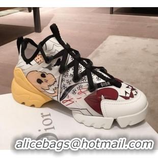 Luxury Hot Dior D-Connect Dioramour Sneakers in Print Fabric 92713 2020