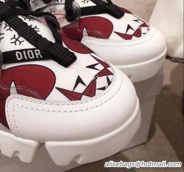 Luxury Hot Dior D-Connect Dioramour Sneakers in Print Fabric 92713 2020