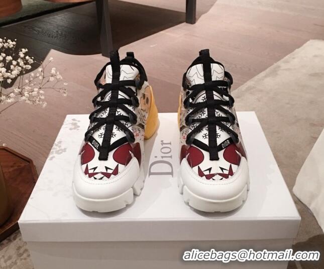 Luxury Hot Dior D-Connect Dioramour Sneakers in Print Fabric 92713 2020