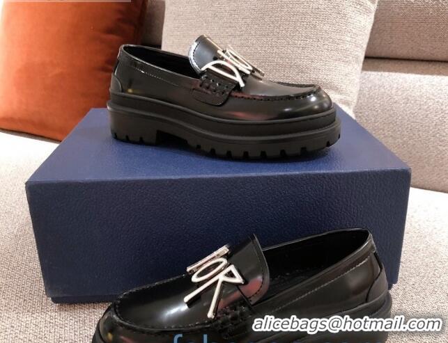 Luxury Dior x Shawn Platform Loafers Black 92714 2020